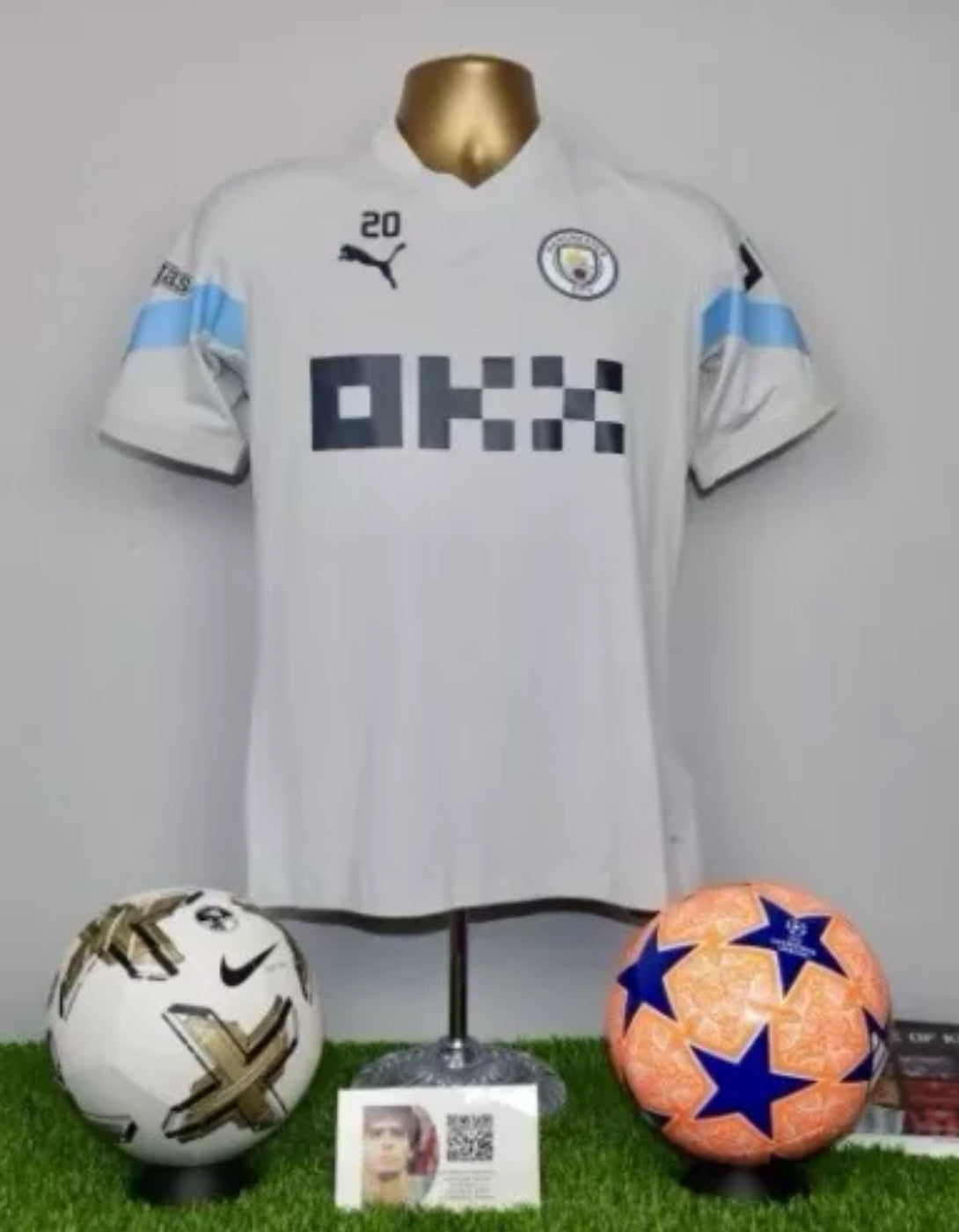 BERNARDO 20 Manchester City 22/23 Player Issue Training Shirt