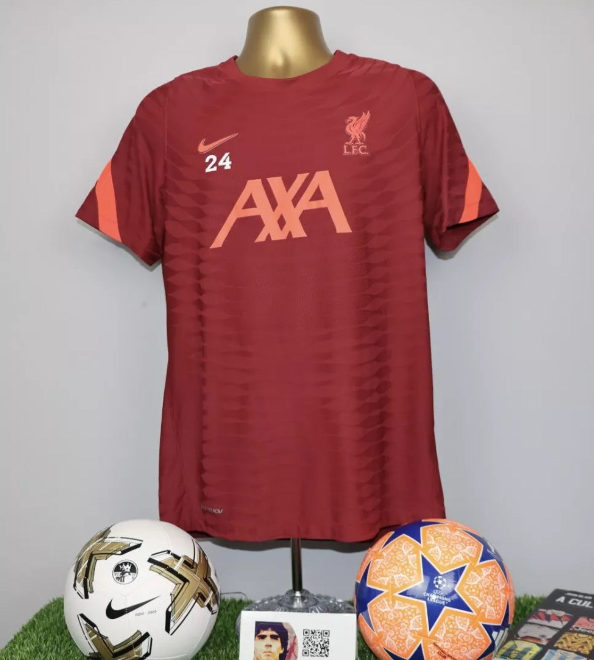 Liverpool 2021/22 Player Issue/Worn Training Shirt #24
