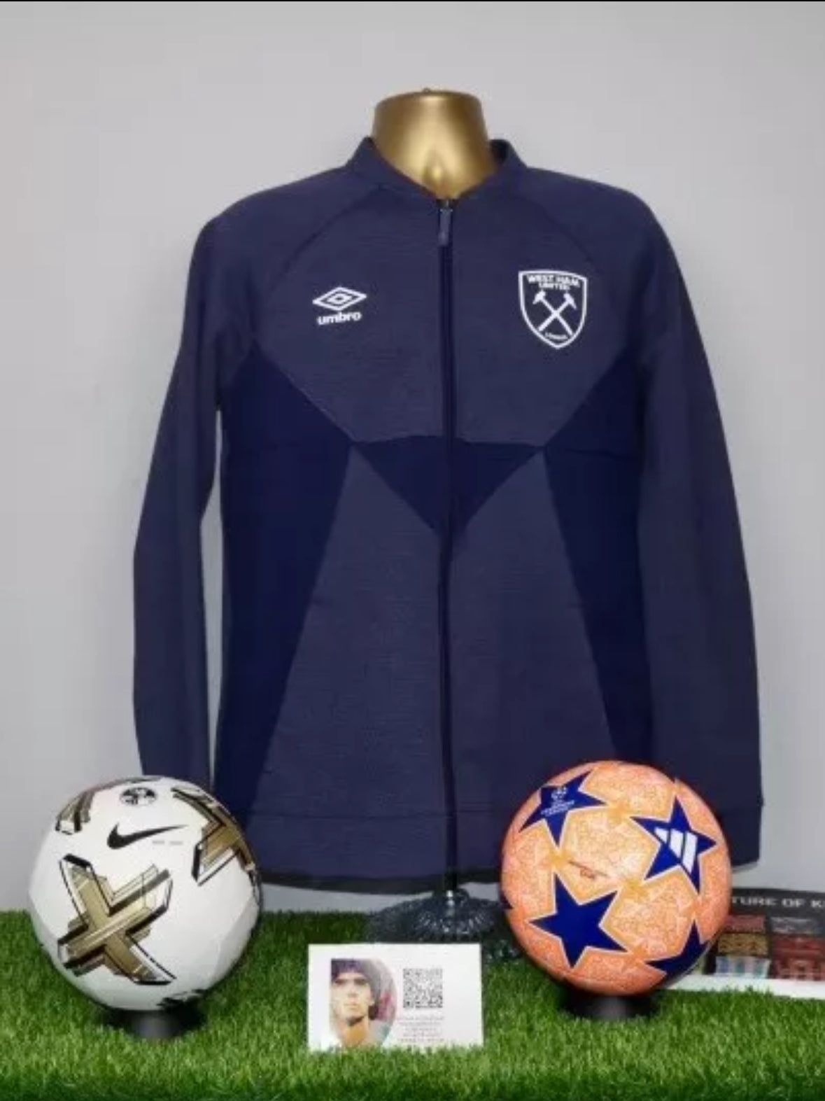 West Ham Navy Presentation Jacket