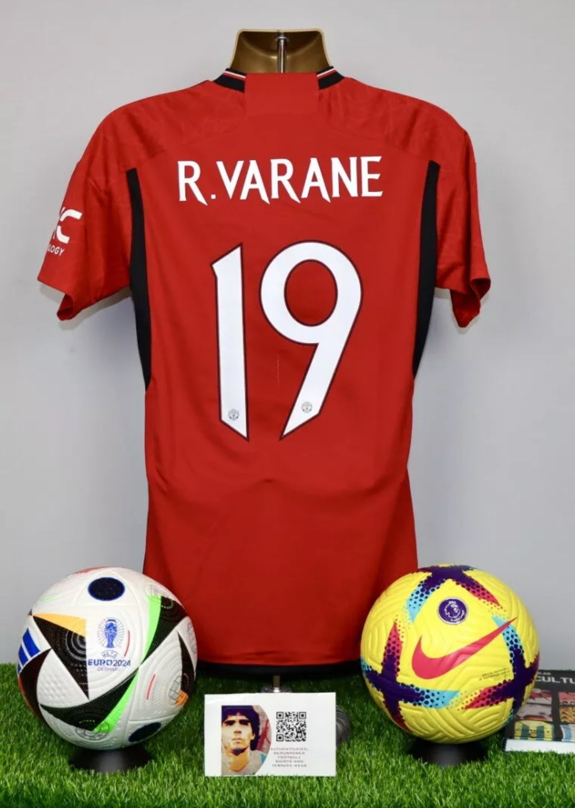 R.VARANE 19 FA Cup Detail Manchester United 2023/24 Home Shirt