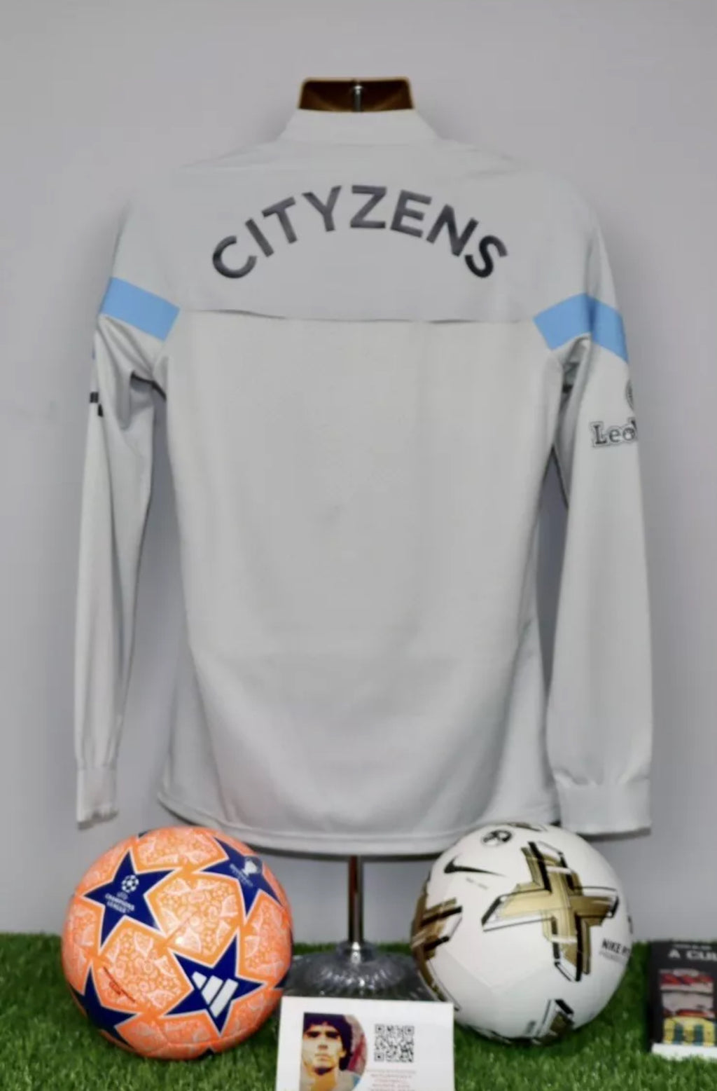 J.ALVAREZ 19 Manchester City Player Issue Worn Treble Winning Season DRYCell