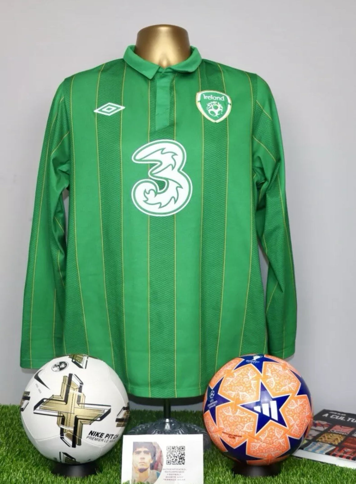 2011/12 Ireland Home Long Sleeve Shirt