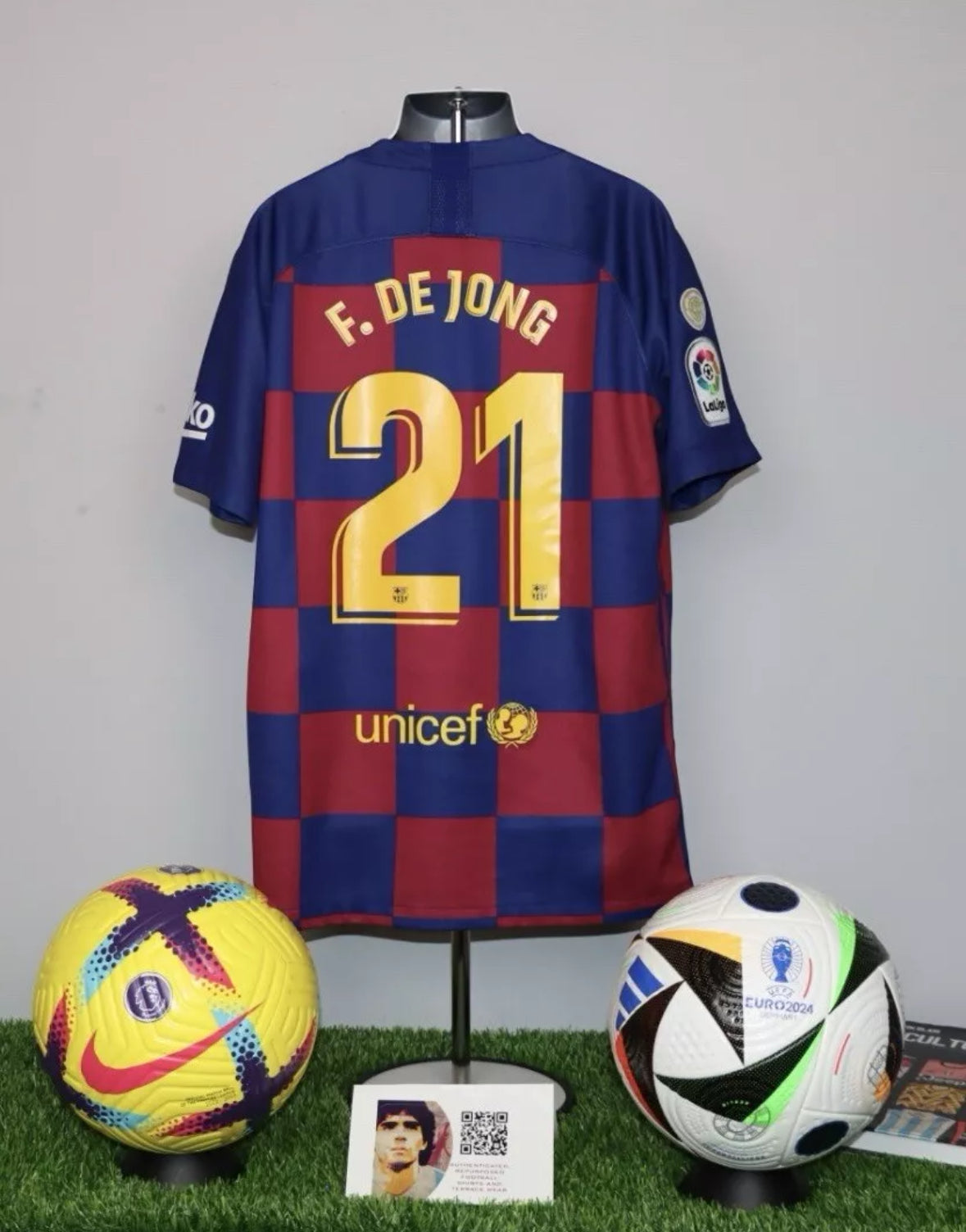 F. DE JONG 21 2019-20 Barcelona Home Shirt KIDS