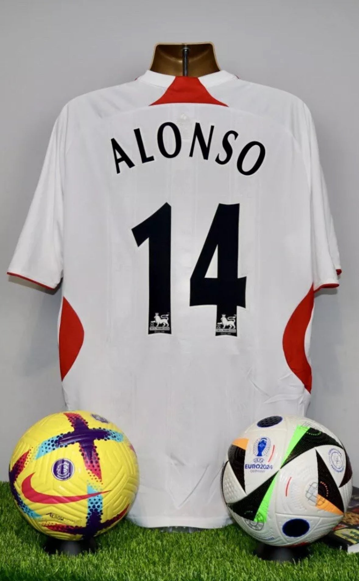 ALONSO 14 Liverpool 2007/08 Away Shirt