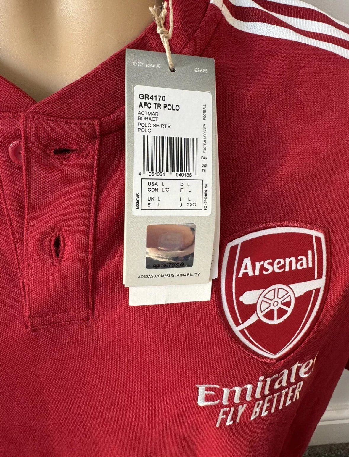Adidas Arsenal 21/22 Polo Shirt