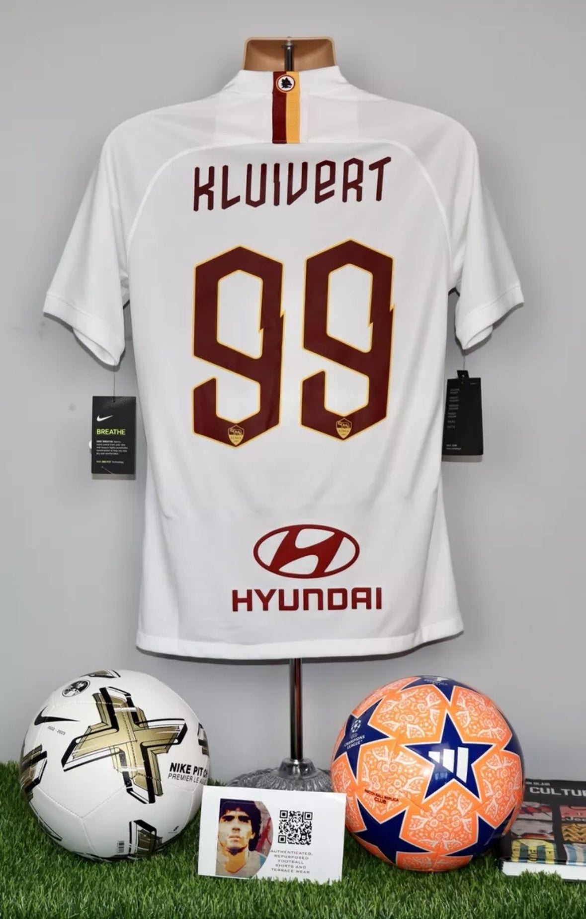 KLUIVERT 99 As Roma 2019/20 Away Shirt