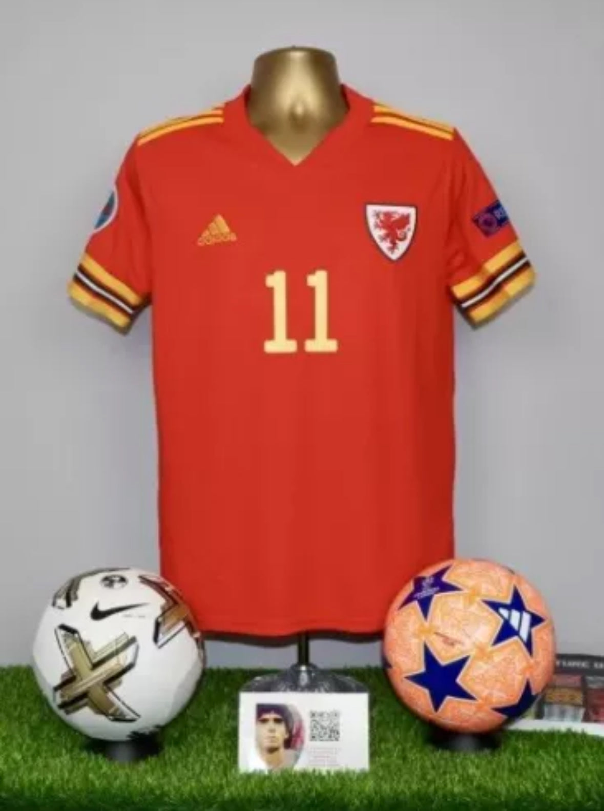 BALE 11 Wales Euro Football Shirt 2020-22