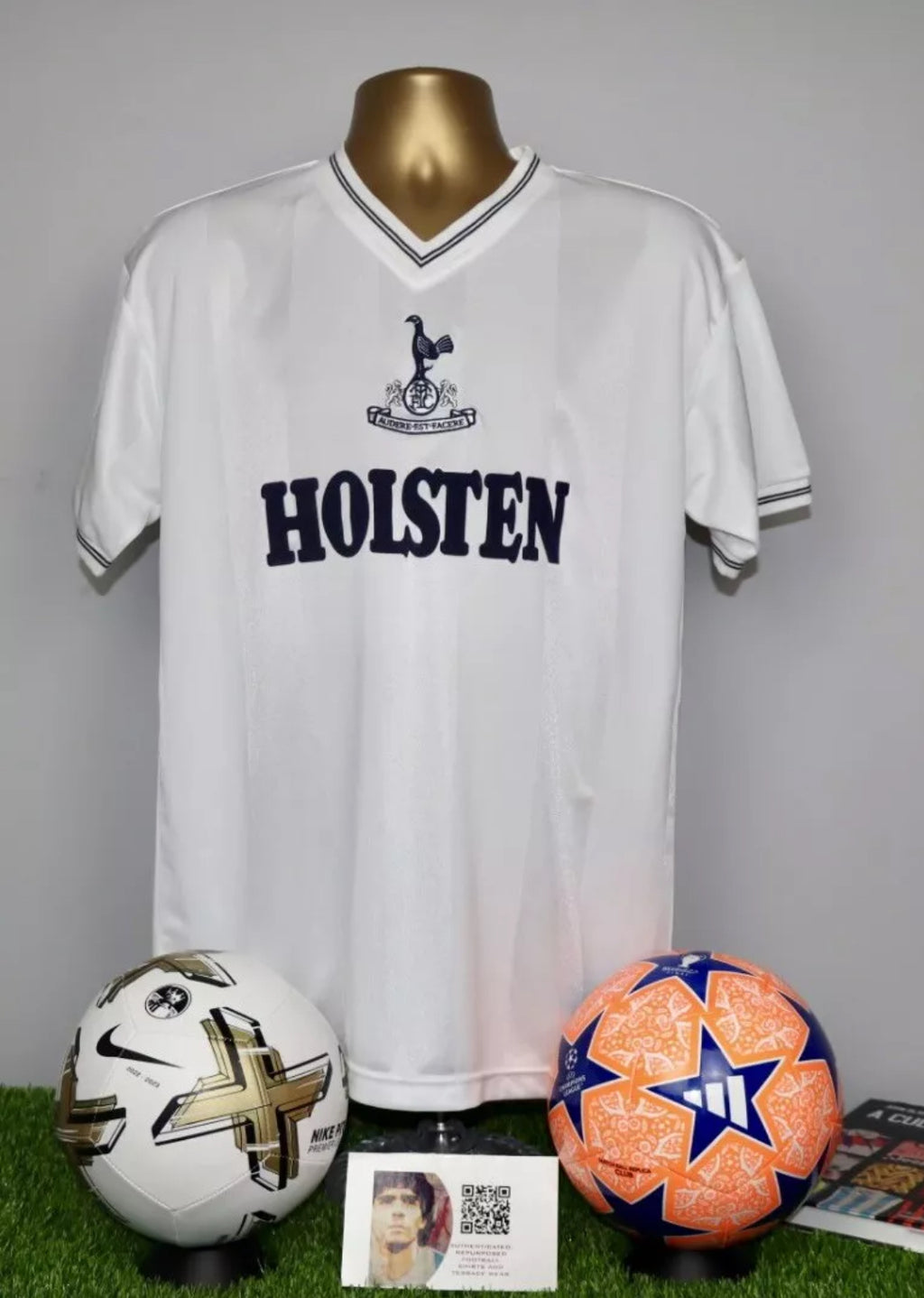 Tottenham Hotspur Score Draw 1983 Home Shirt