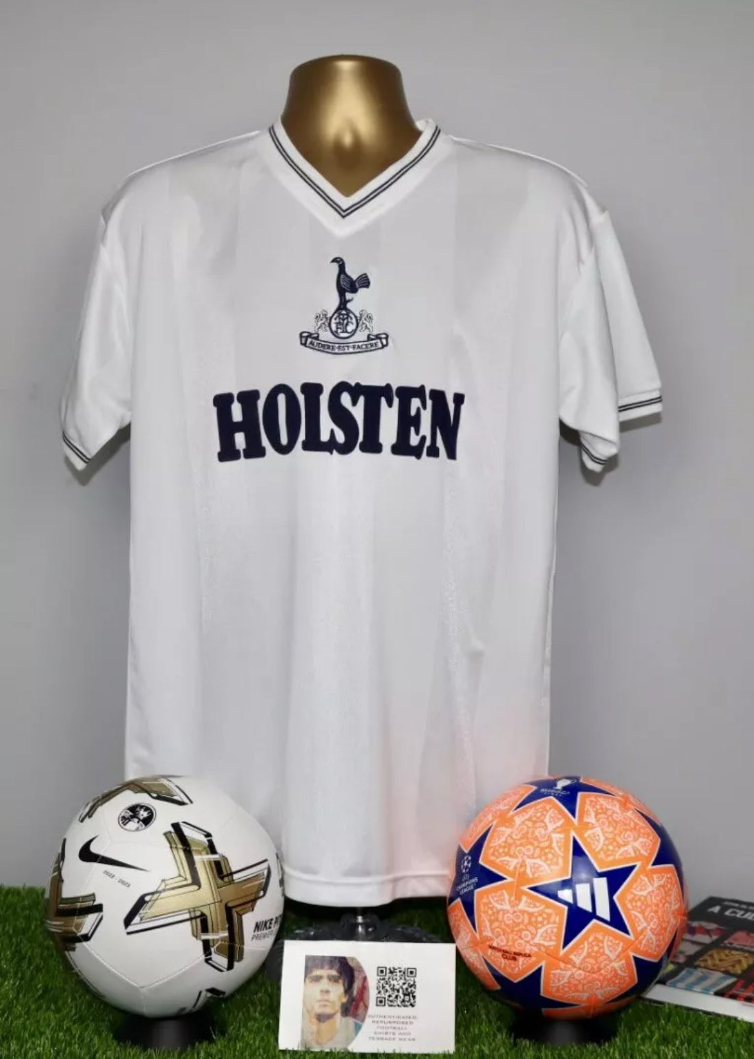 Tottenham Hotspur Score Draw 1983 Home Shirt
