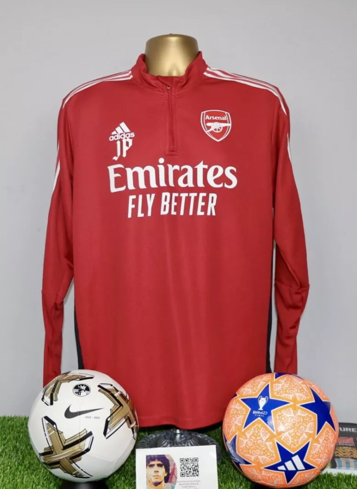 Arsenal 2021/22 Player/Staff Issued Quarter Zip JP