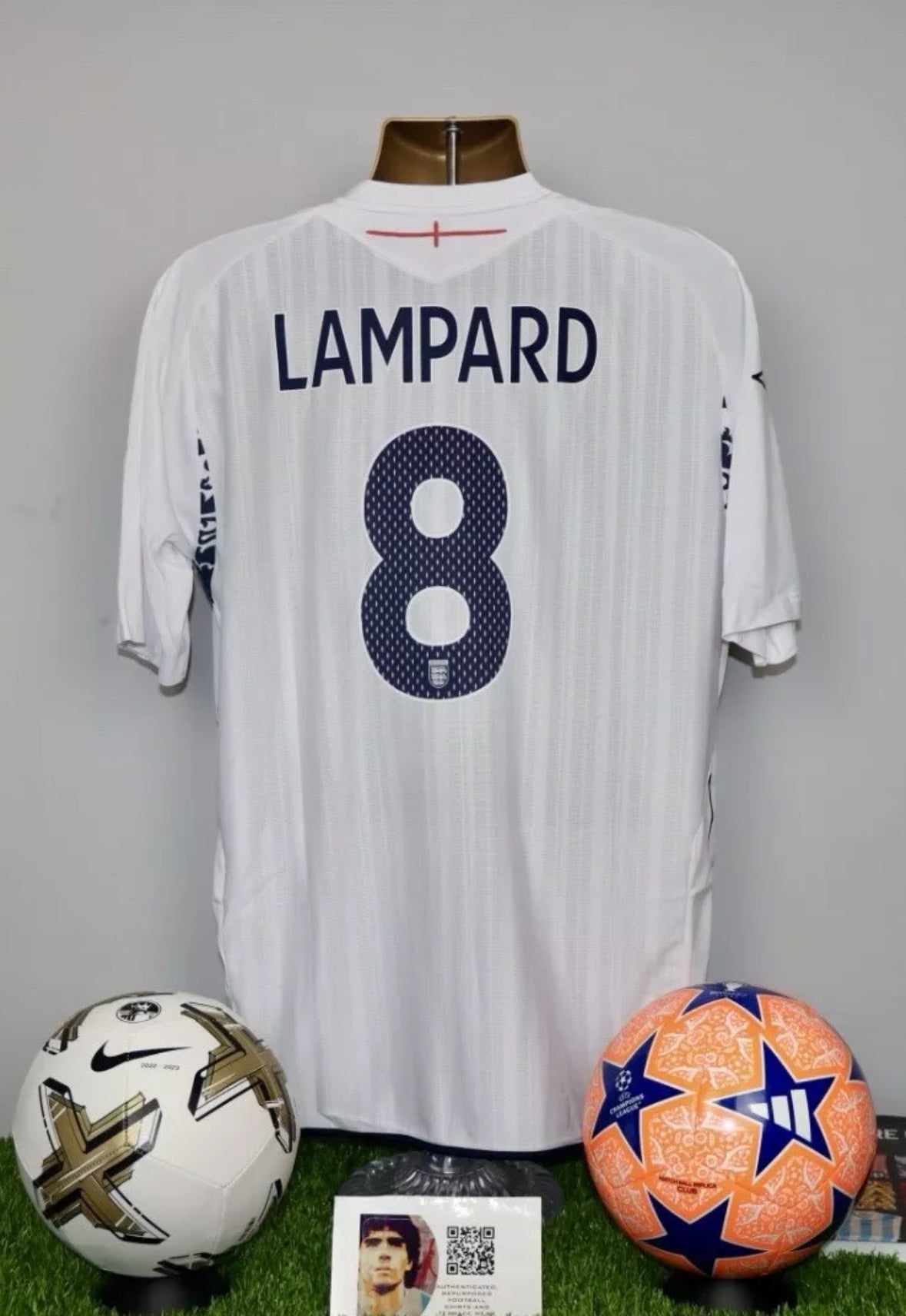 LAMPARD 8 England 2007/09 Home Shirt