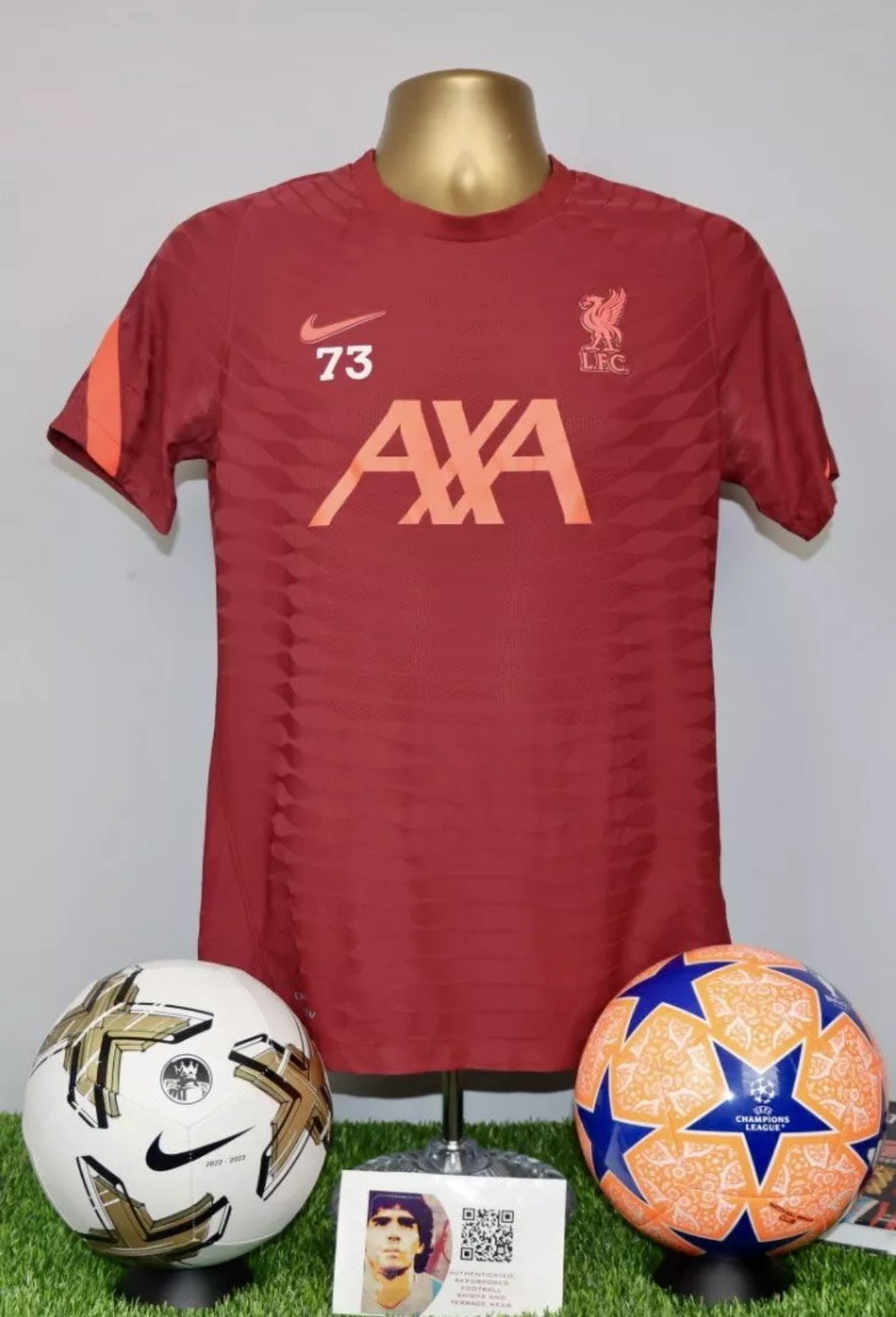 Liverpool 2021/22 Player Issue/Worn Training Shirt #73