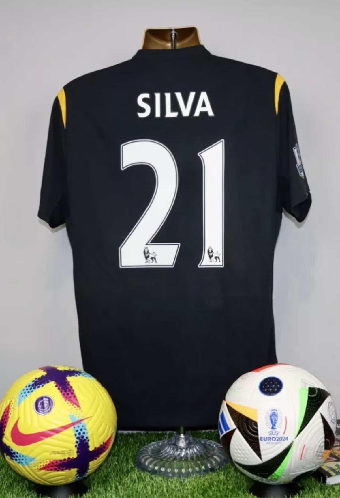 SILVA 21 Manchester City 2009/10 Away Shirt