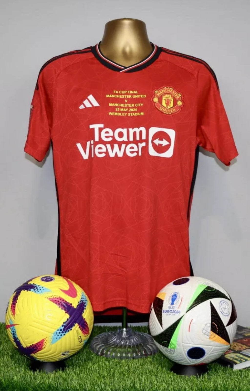 MAINOO 37 FA Cup Detail Manchester United 2023/24 Home Shirt