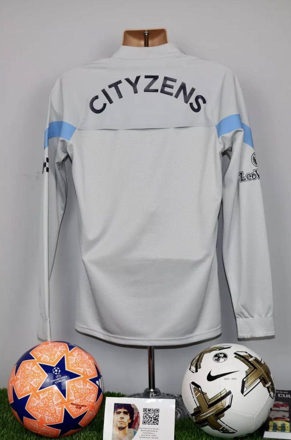 GREALISH 10 Manchester City Player Issue Worn Treble Winning Season DryCell