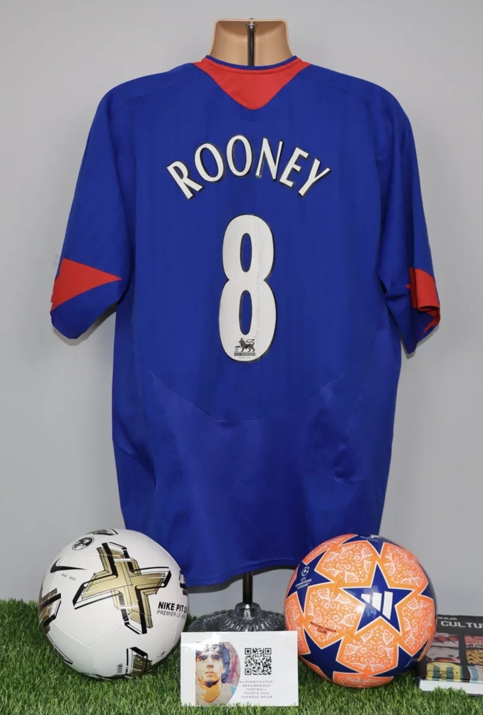 ROONEY 8 Manchester United 2005/06 Away Shirt