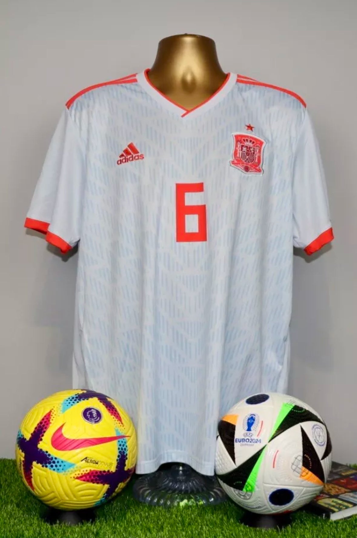 A.INIESTA 6 Spain 2018/19 Away Shirt