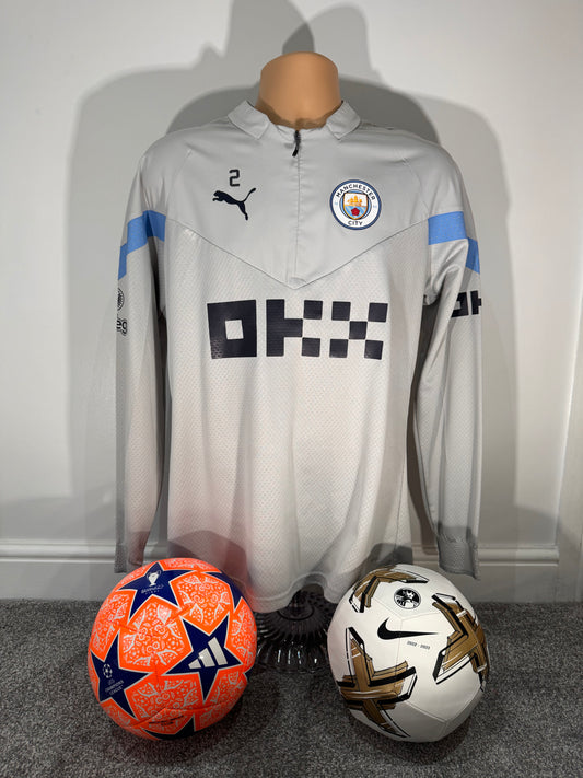 WALKER 2 Manchester City Player Issue Worn Treble Winning Season DryCell