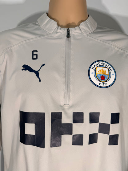 AKE 6 Manchester City Player Issue Worn Treble Winning Season RainCell